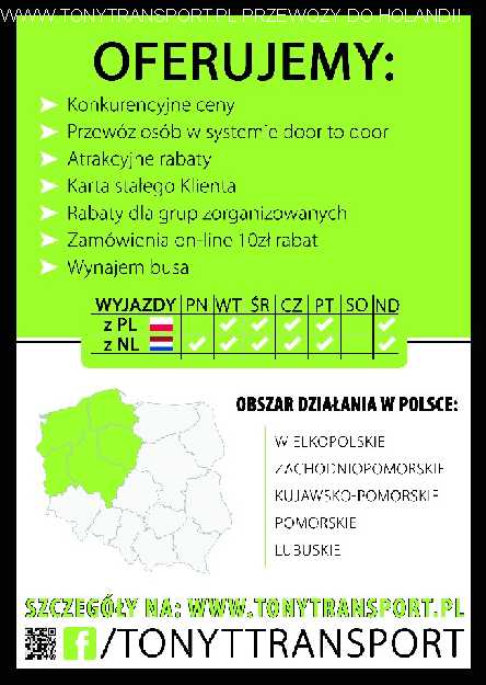 przewóz Pomorskie Niemcy